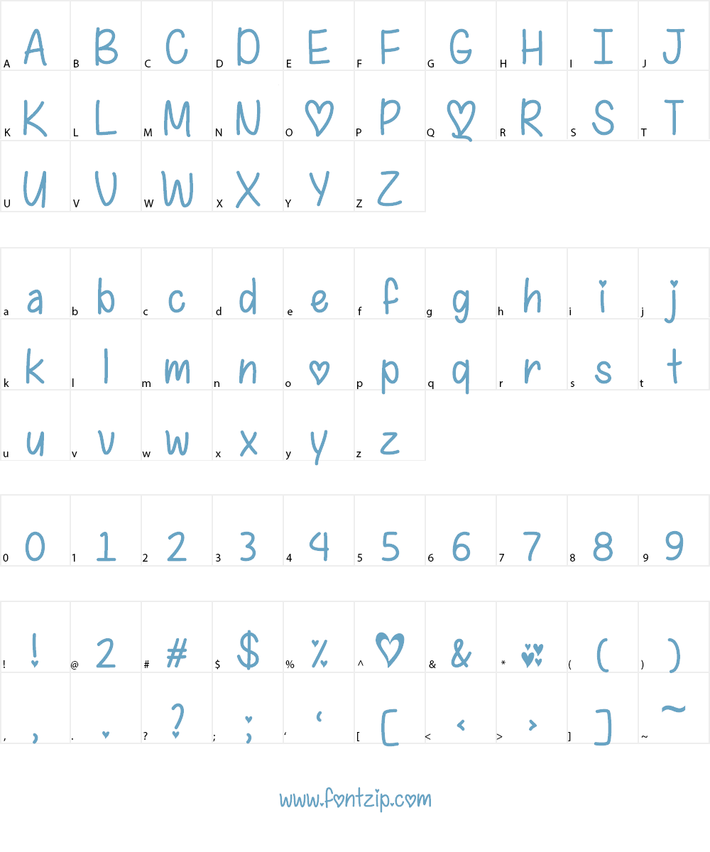 I Found My Valentine Font Character